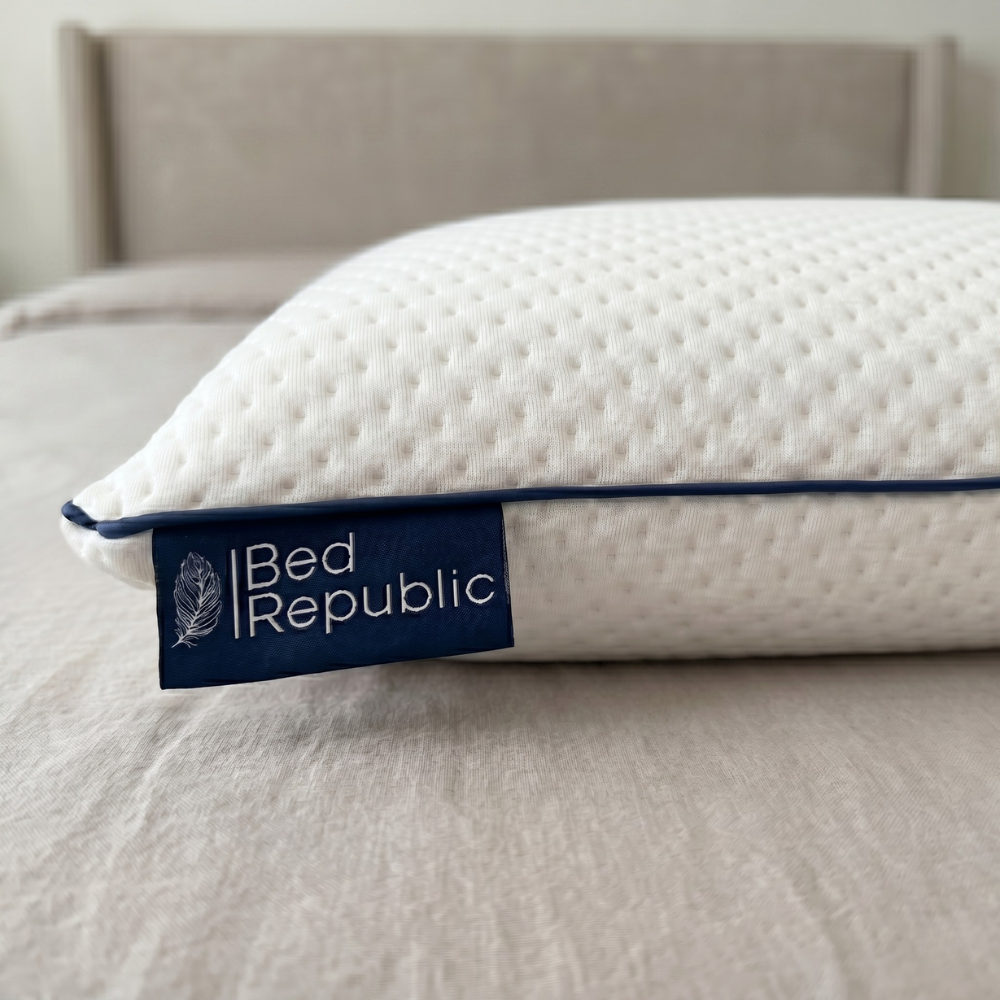 Lot de 2 oreillers 100% mémoire de forme par BED REPUBLIC - Confort équilibré ou ferme