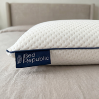 Lot de 2 oreillers 100% mémoire de forme par BED REPUBLIC - Confort équilibré ou ferme