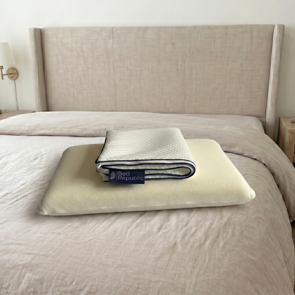 Lot de 2 oreillers 100% mémoire de forme par BED REPUBLIC - Confort équilibré ou ferme