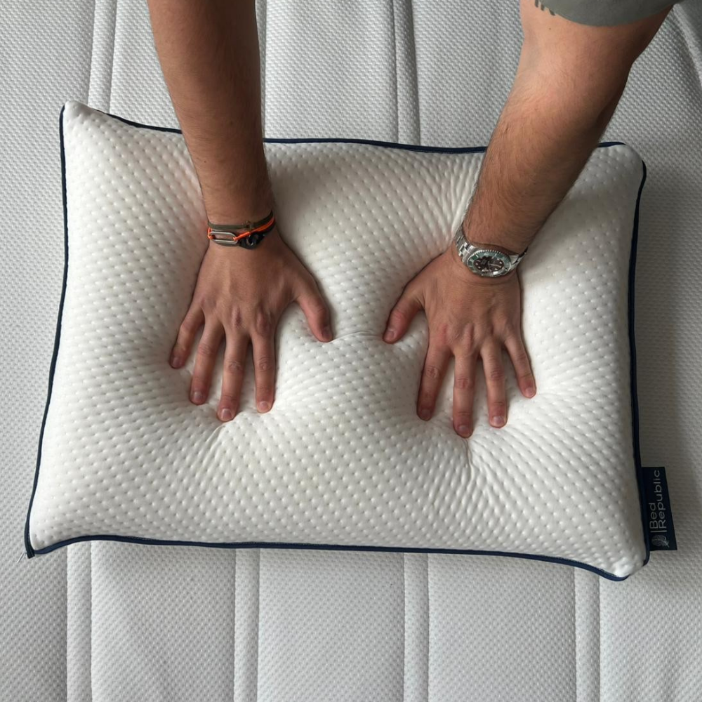 Lot de 2 oreillers 100% mémoire de forme par BED REPUBLIC - Confort équilibré ou ferme
