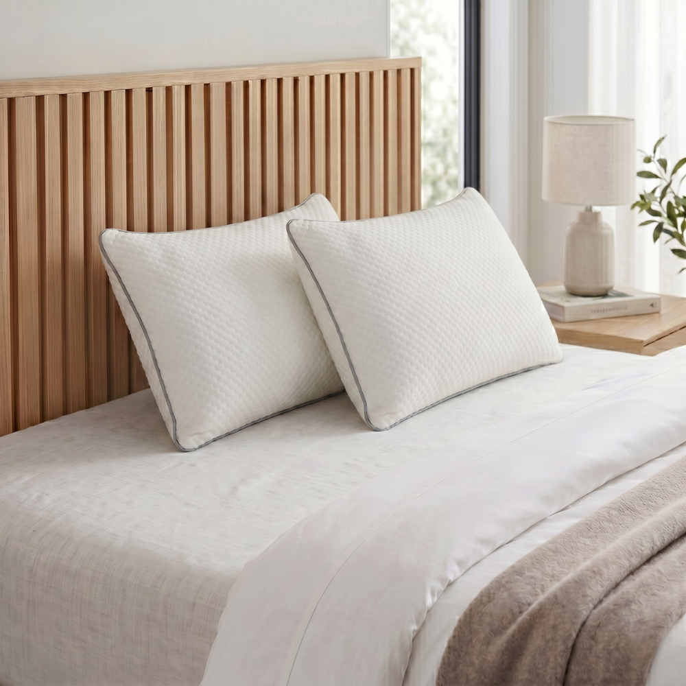 Lot de 2 Oreillers Marshmallow par Bed Republic- mousse inédite souple et malléable effet GEL