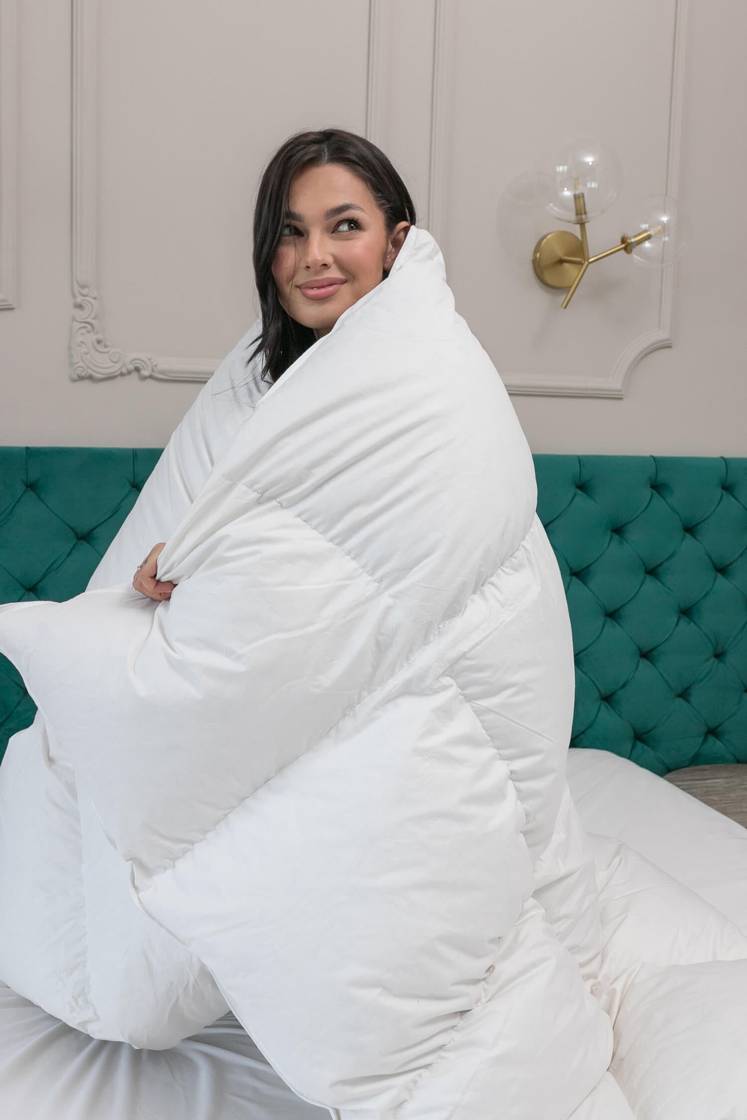 Premium down duvet filled with goose feathers and down - PLUME