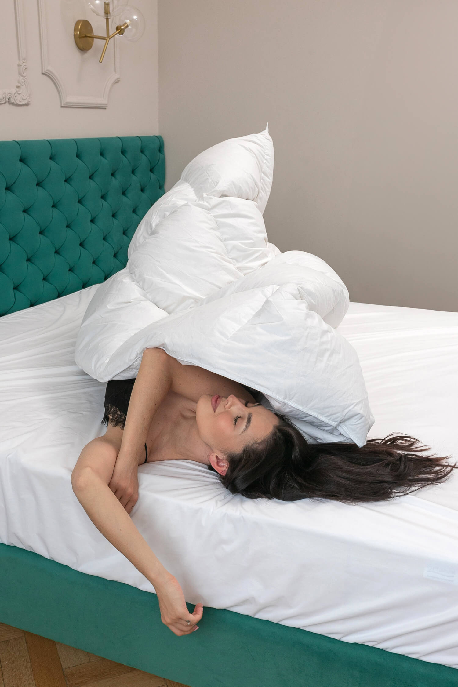 Premium down duvet filled with goose feathers and down - PLUME