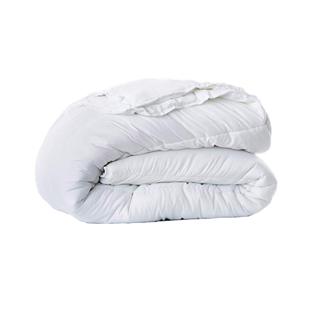 Couette hiver 220x240 400 g/m² , blanche Stopflam 100% polyester