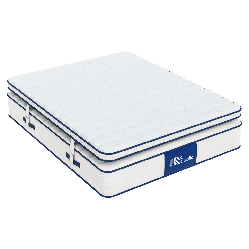 Matelas avec surmatelas réversible - FUZION 28 cm