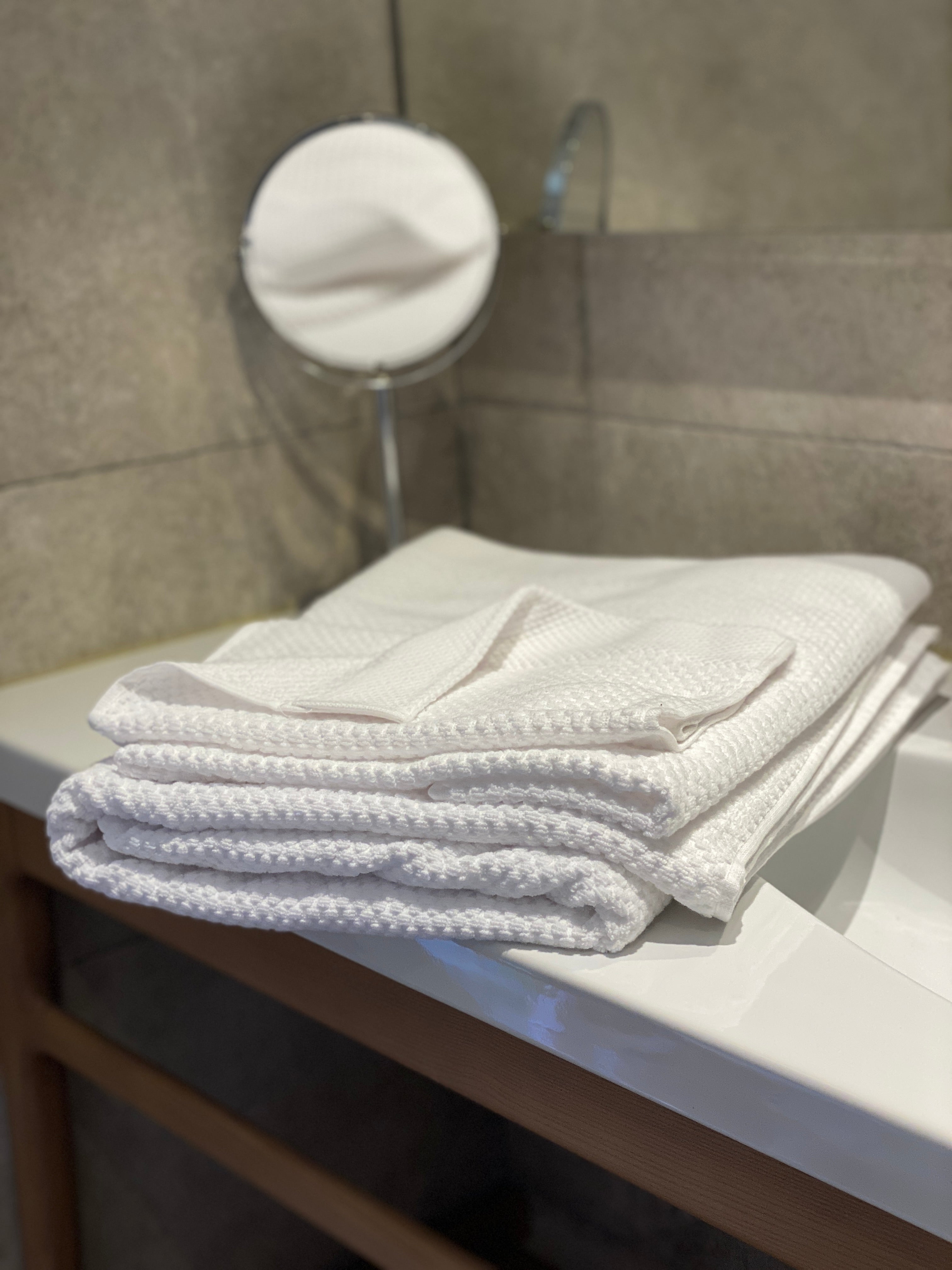 Pack 3 serviettes de toilette 100 % coton égyptien - 3 dimensions incluses - NAVAGIO
