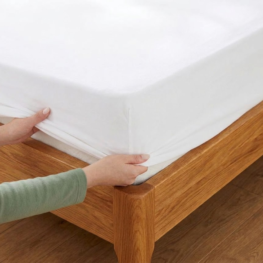 Drap housse élastique ultra simple en Coton Jersey - gros Bonnet spécial matelas épais 28-40cm max - LazyHousse