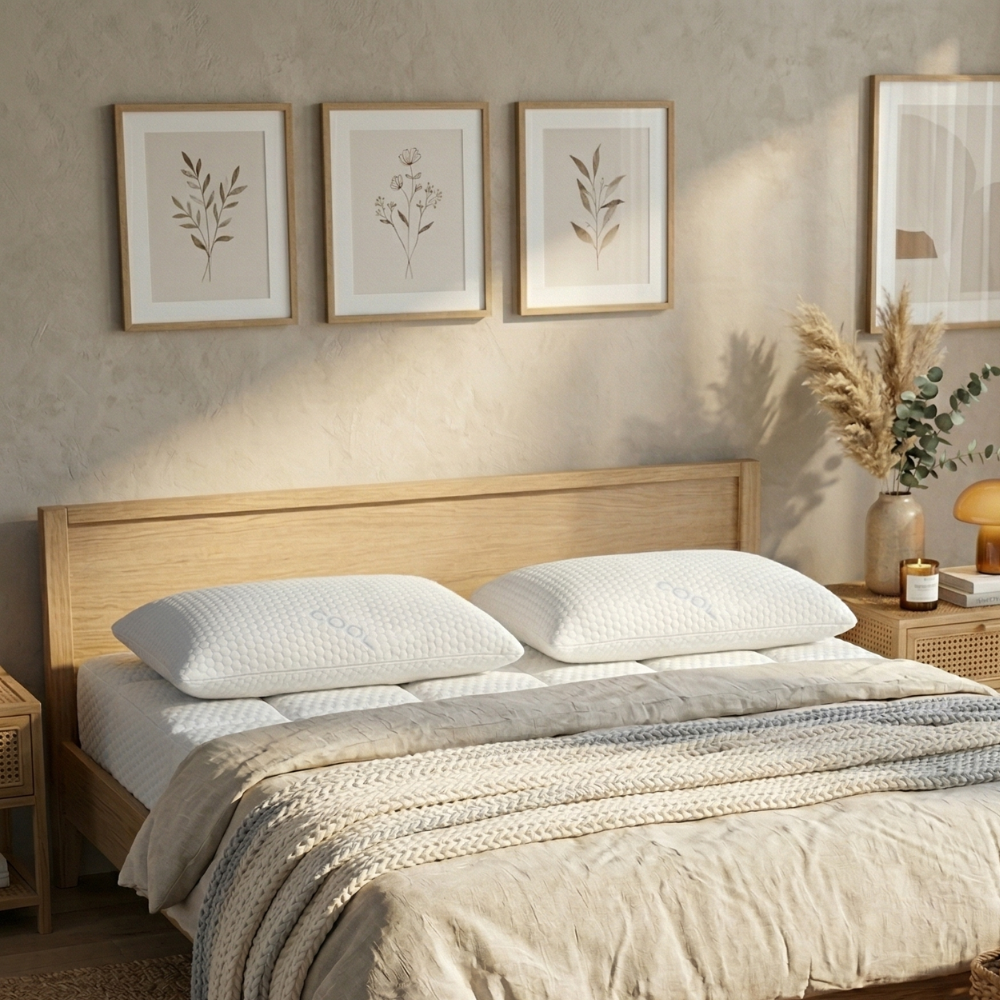 Cooling memory foam pillow - Double-sided - COOL