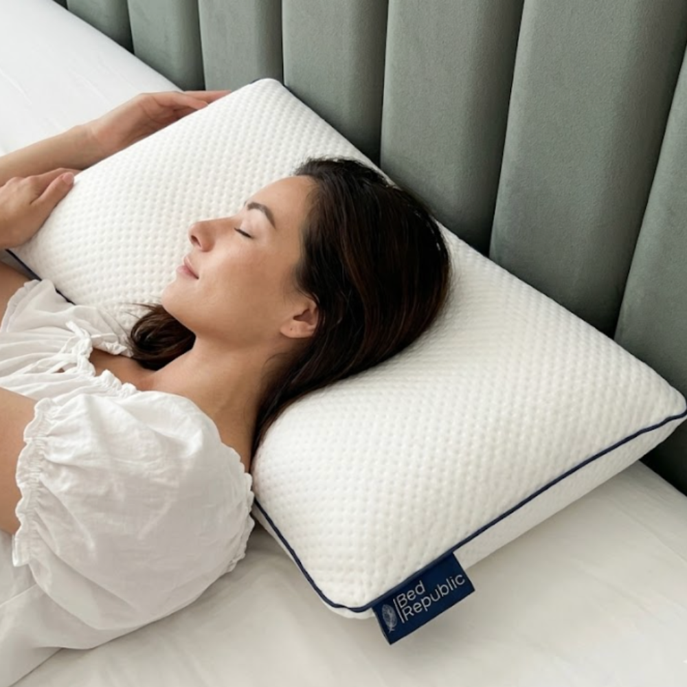 Lot de 2 oreillers 100% mémoire de forme par BED REPUBLIC - Confort équilibré ou ferme