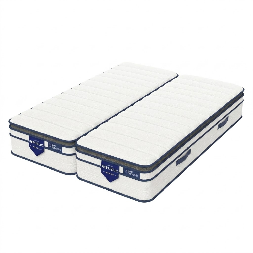 Pocket spring and HD memory foam mattress with integrated topper - BED PLATINIUM PLUS 30 cm