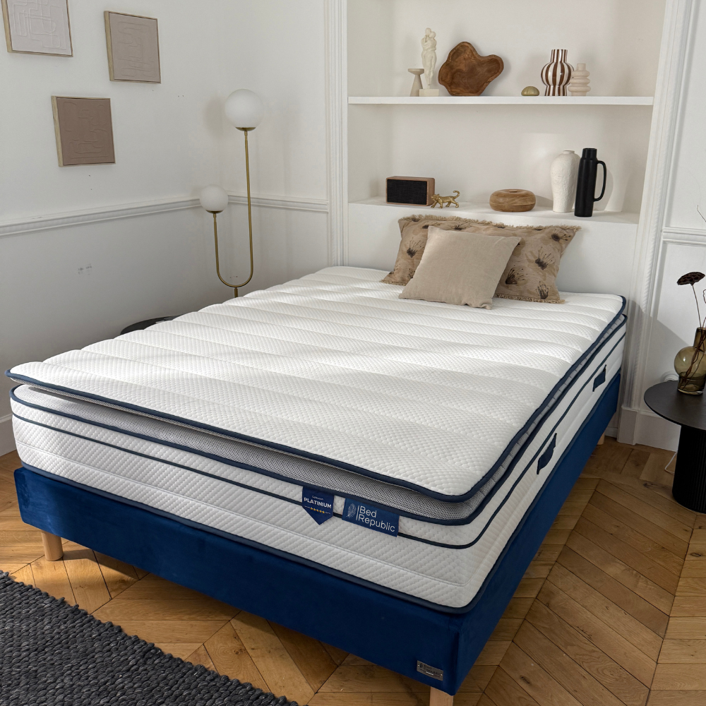 Pocket spring and HD memory foam mattress with integrated topper - BED PLATINIUM PLUS 30 cm