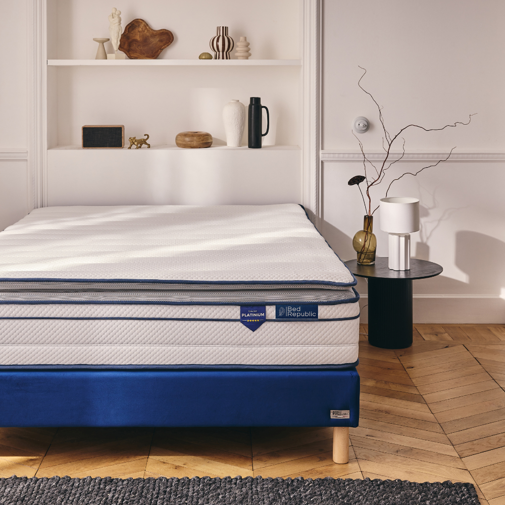 Pocket spring and HD memory foam mattress with integrated topper - BED PLATINIUM PLUS 30 cm