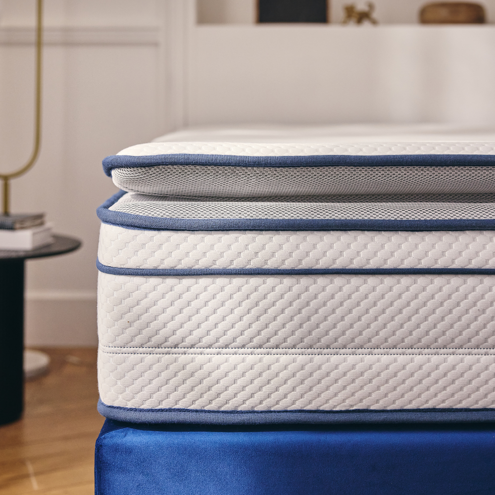 Pocket spring and HD memory foam mattress with integrated topper - BED PLATINIUM PLUS 30 cm