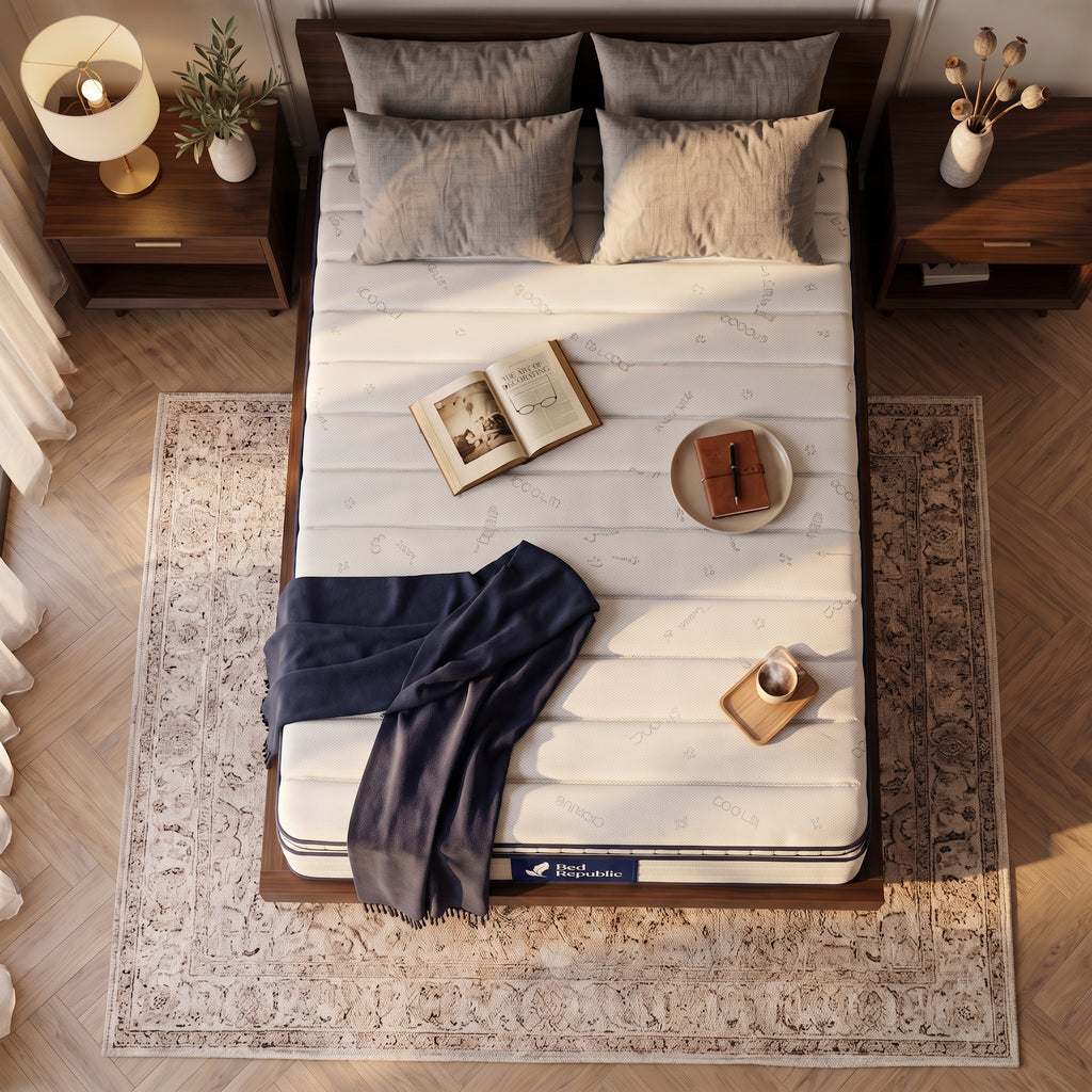 Matelas avec surmatelas réversible - FUZION 28 cm