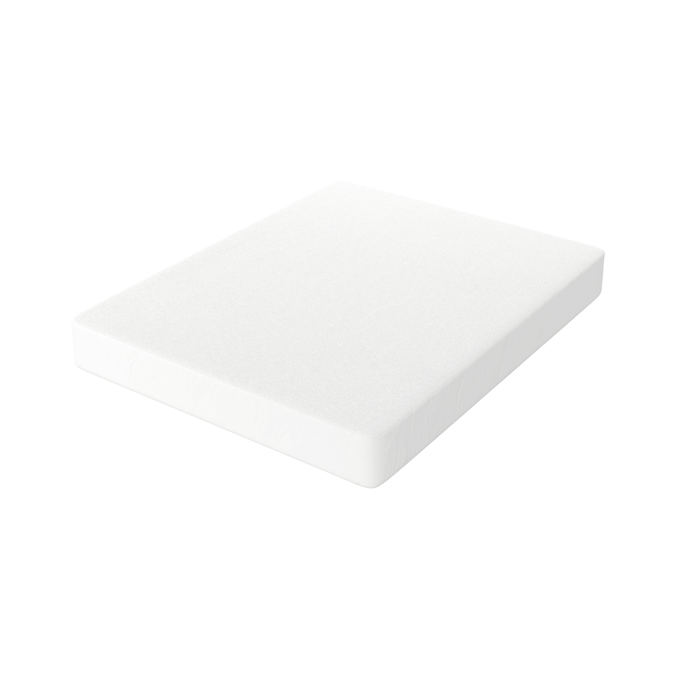 Waterproof and breathable mattress protector in 100% cotton terry cloth - white - BASIC