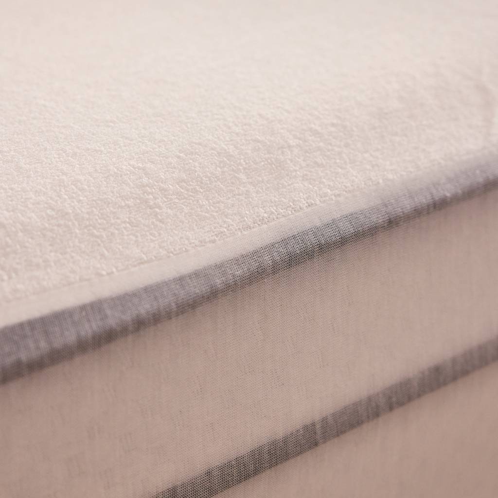 Waterproof and breathable mattress protector in 100% cotton terry cloth - white - BASIC