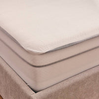 Waterproof and breathable mattress protector in 100% cotton terry cloth - white - BASIC