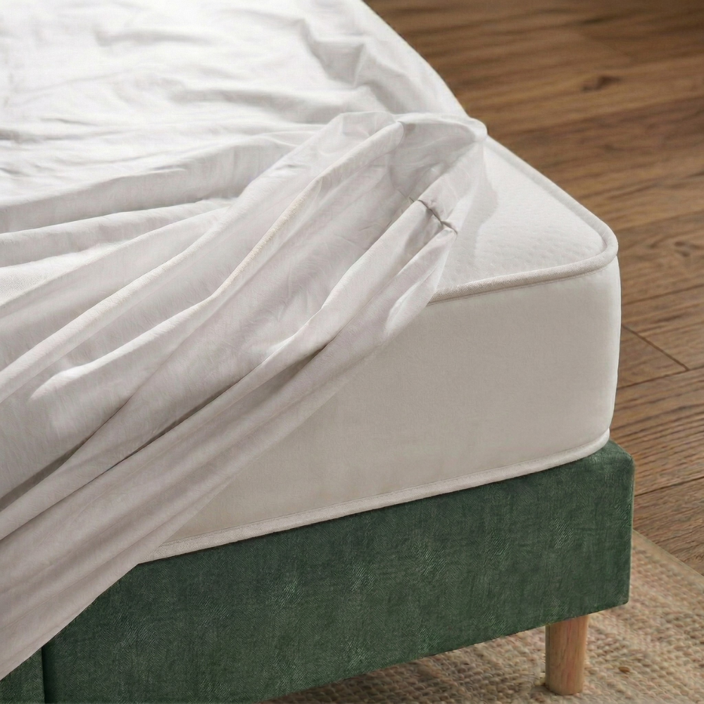 Protège matelas imperméable et respirant en tissu naturel de Bambou - BAMBOU