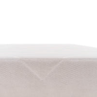 Upholstered bed base - Height 28 or 35 cm (your choice) - White fabric - ESSENTIAL