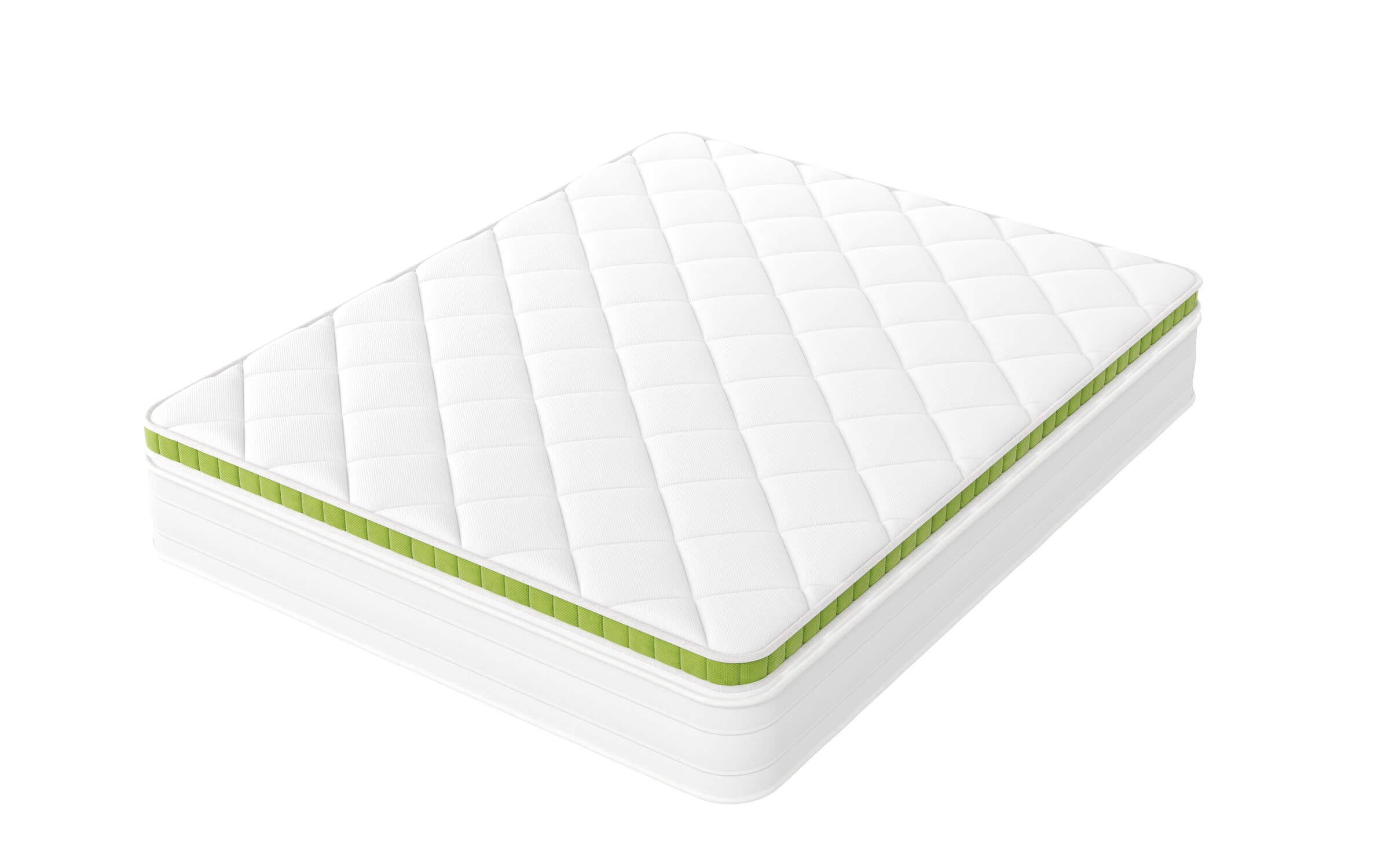 Vue d'ensemble du surmatelas posé sur un matelas